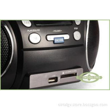 Top-loading Rotary Volume Control Portable DVD Radio Player